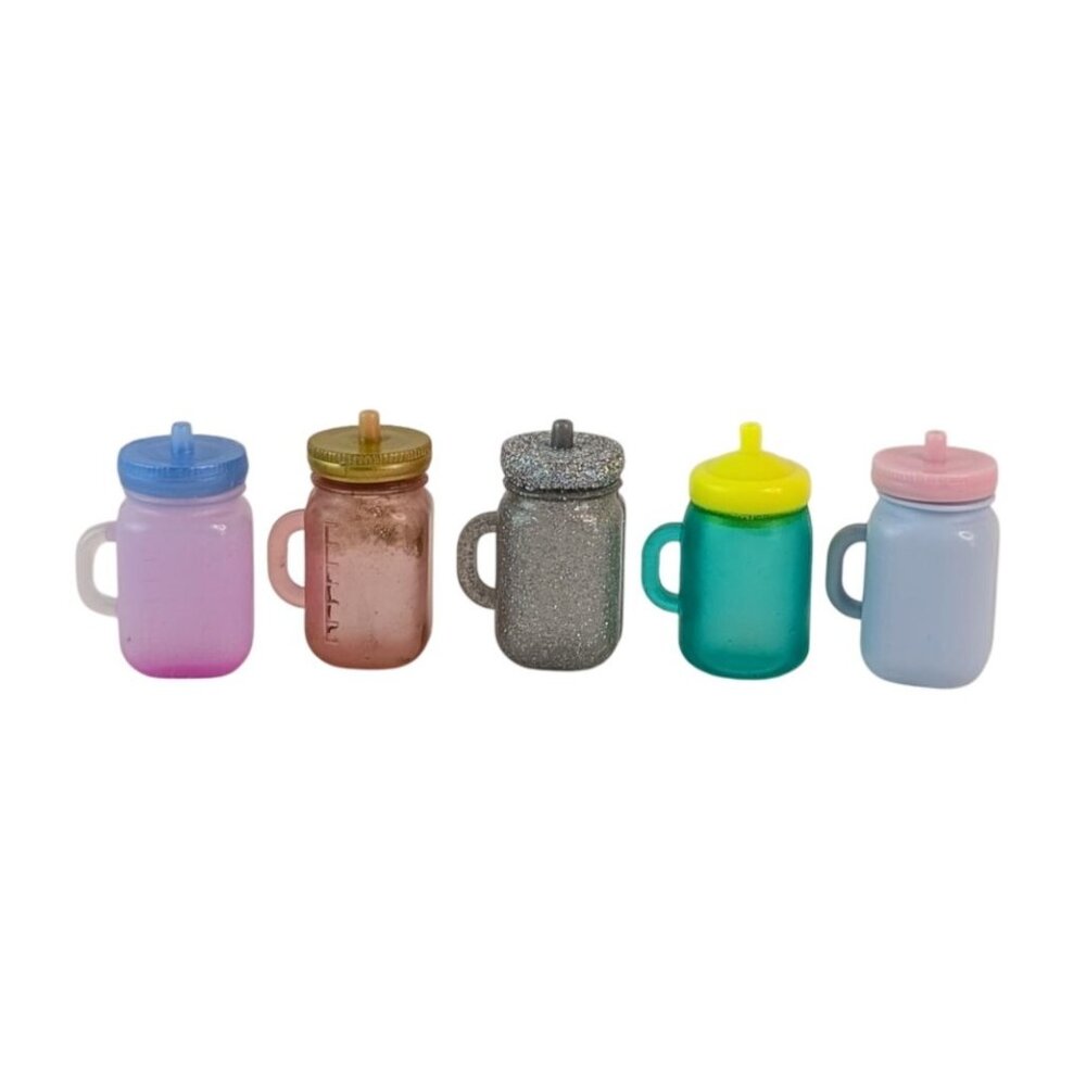 LOL Surprise Doll Cup Lot of 20 Mason Jar Milk Tumbler Bottle Pop Cat Toy - Picture 5 of 11